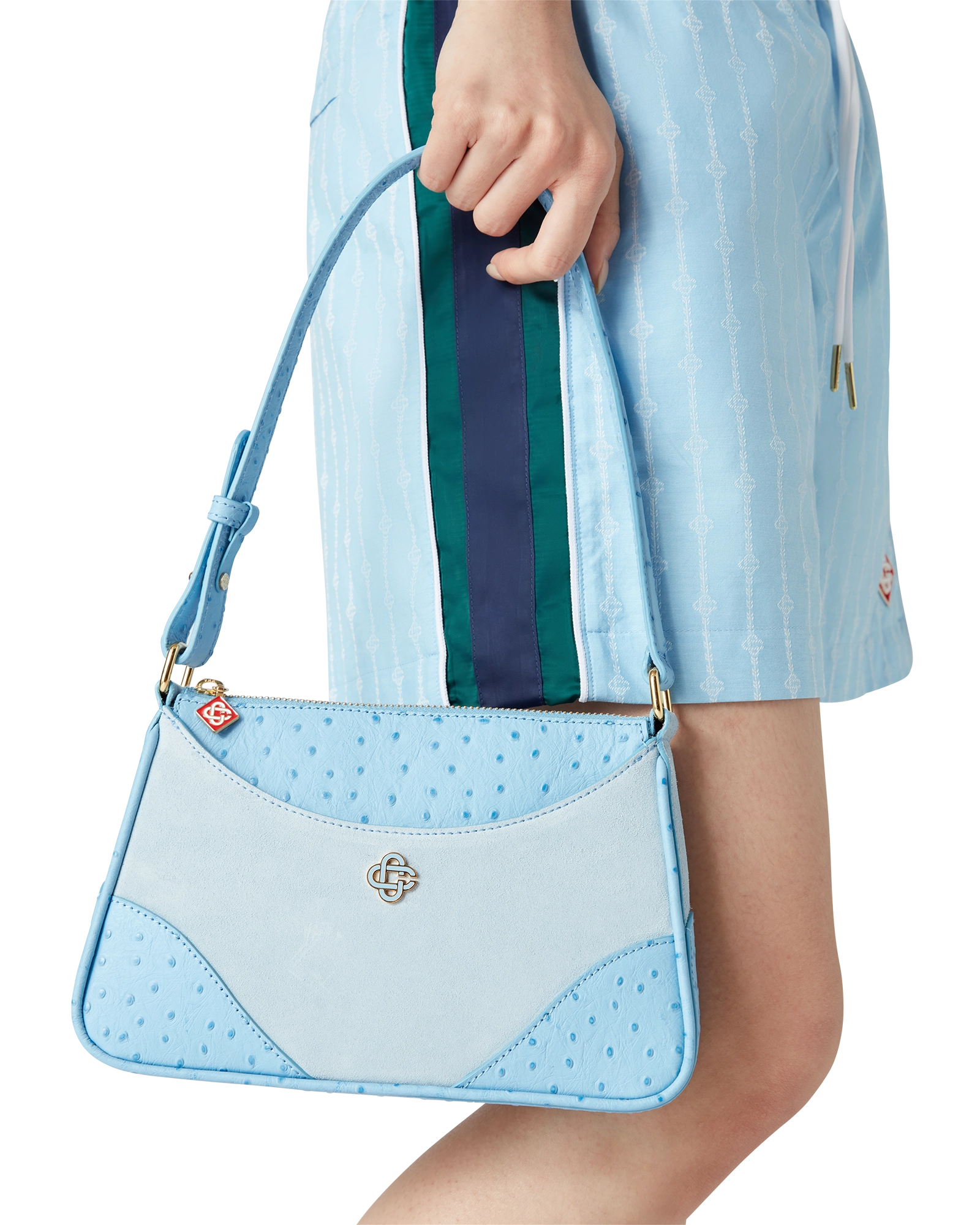 Blue Jeanne Pochette Shoulder Bag