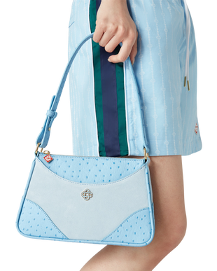 Blue Jeanne Pochette Shoulder Bag