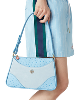 Blue Jeanne Pochette Shoulder Bag