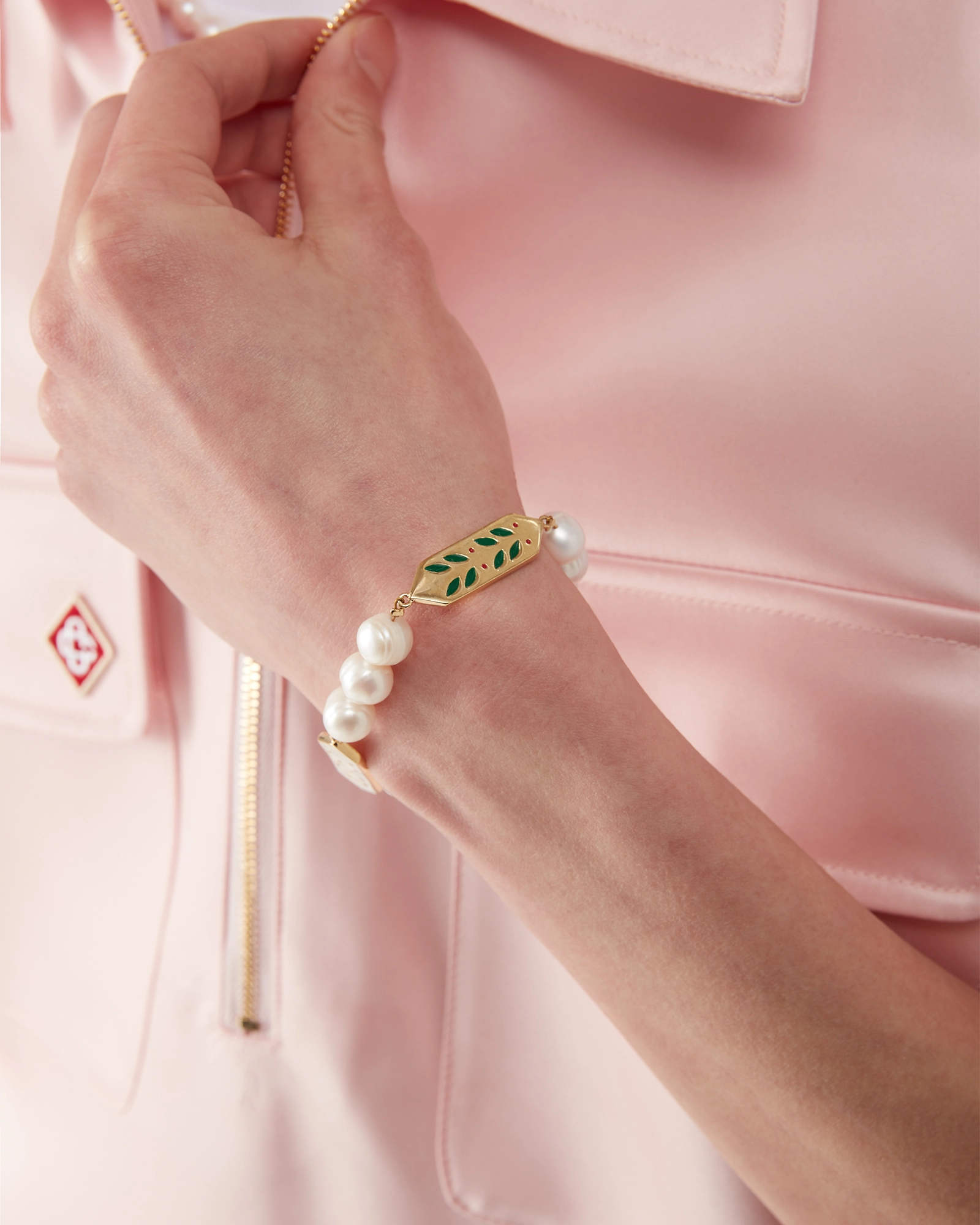 Laurel Pearl Bracelet