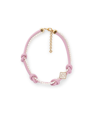 Pink Knotted Necklace