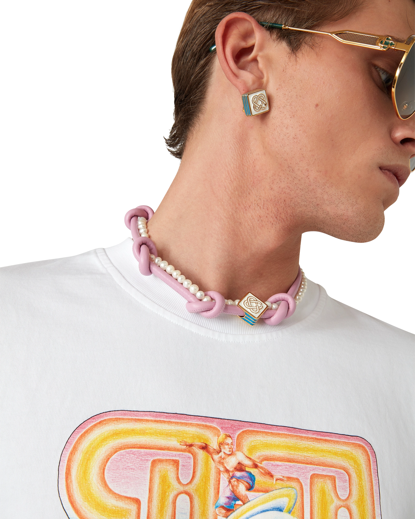 Pink Knotted Necklace