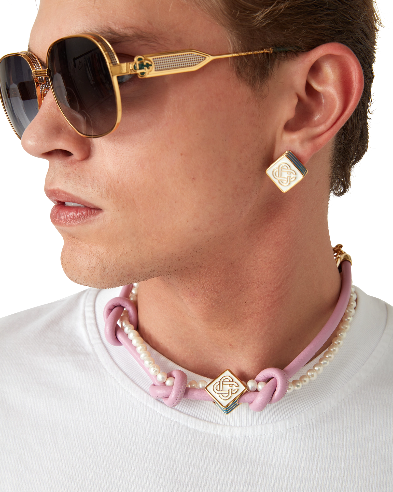 Pink Knotted Necklace