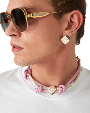 Pink Knotted Necklace