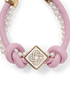 Pink Knotted Pearl Bracelet