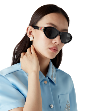 Monogram Logo Stud Earrings