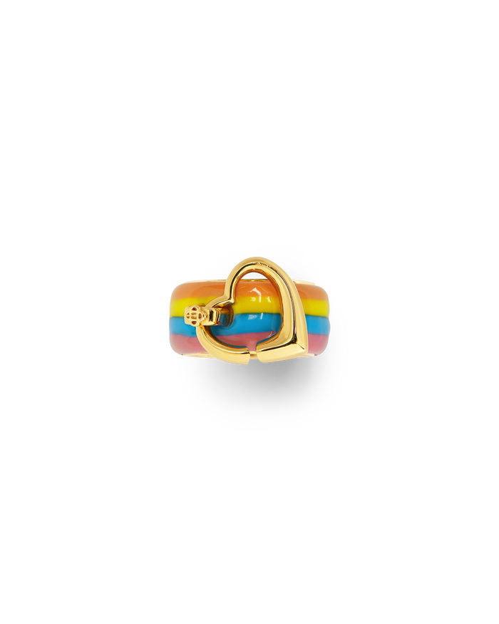 Rainbow Heart Ring