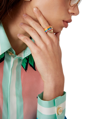 Rainbow Heart Ring