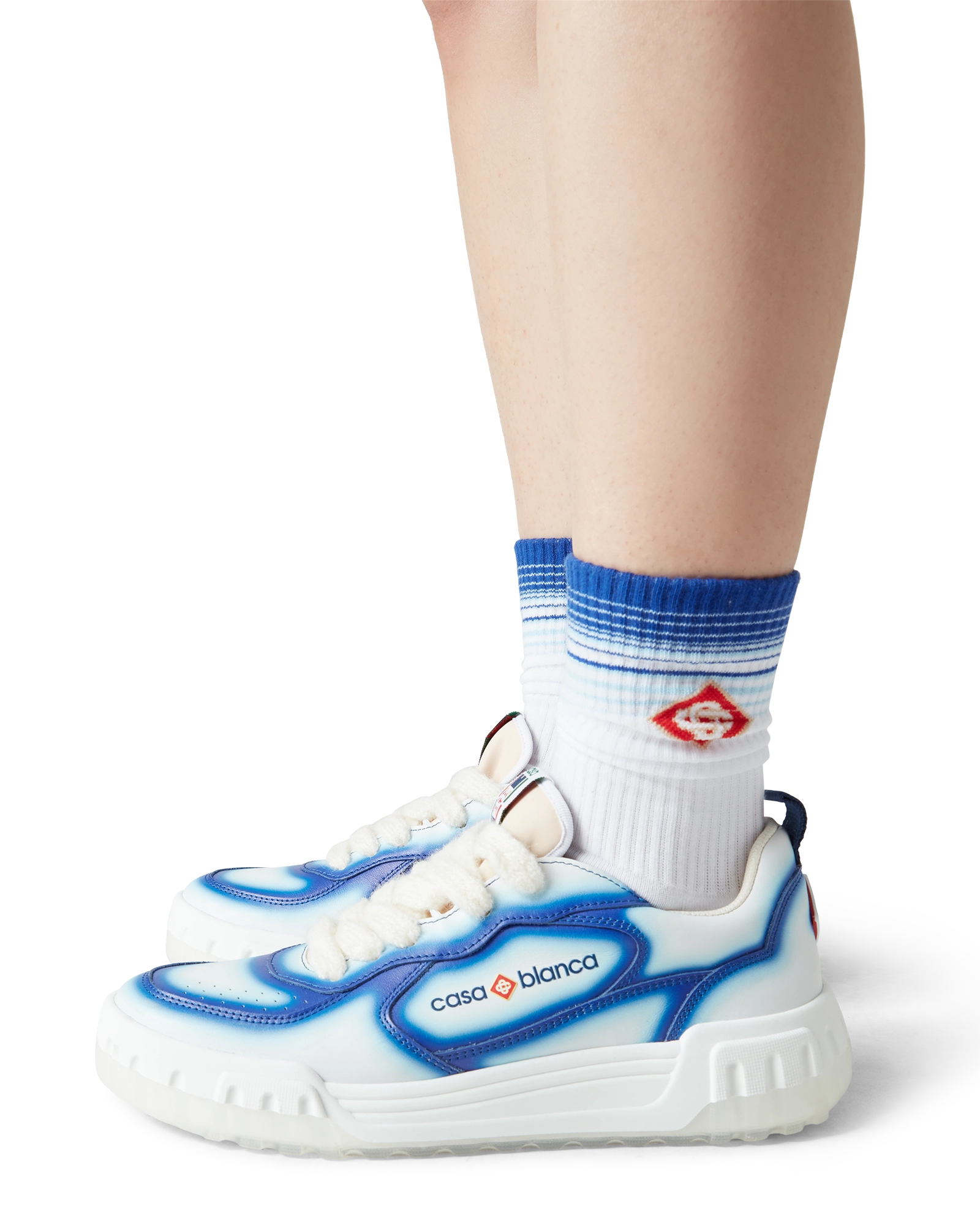 Women's Court Blue Fade Sneaker