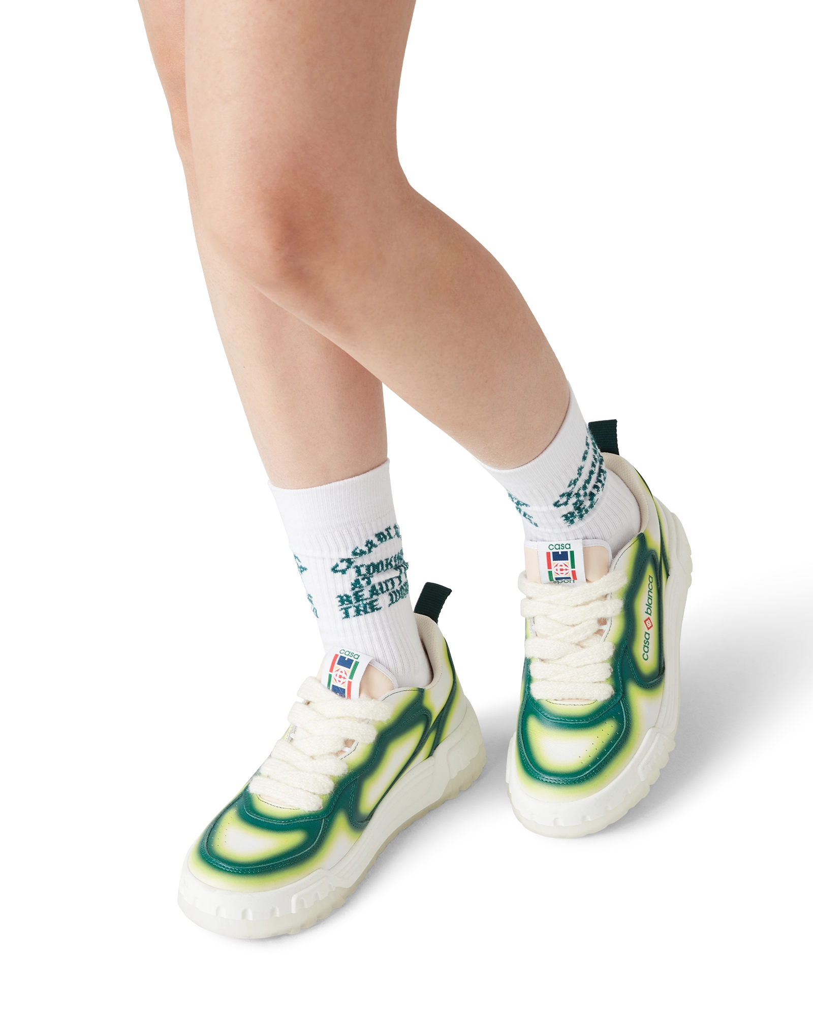 Women's Court Green Fade Sneaker