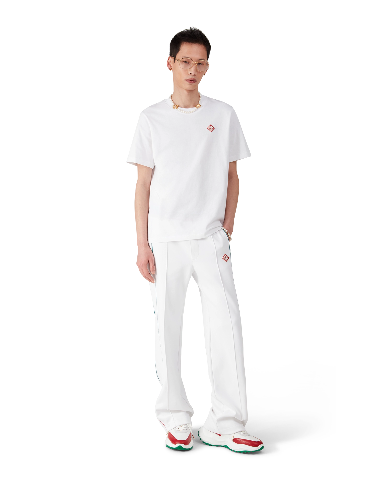 Men's Atlantis Red Ostrich Sneakers