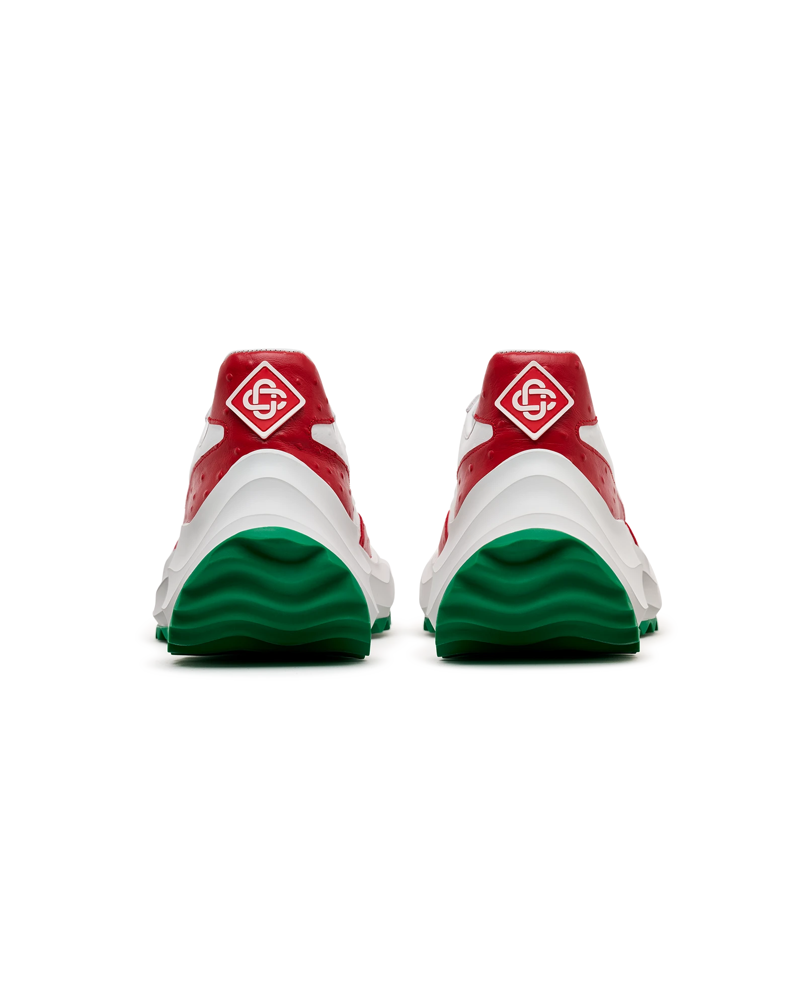 Men's Atlantis Red Ostrich Sneakers