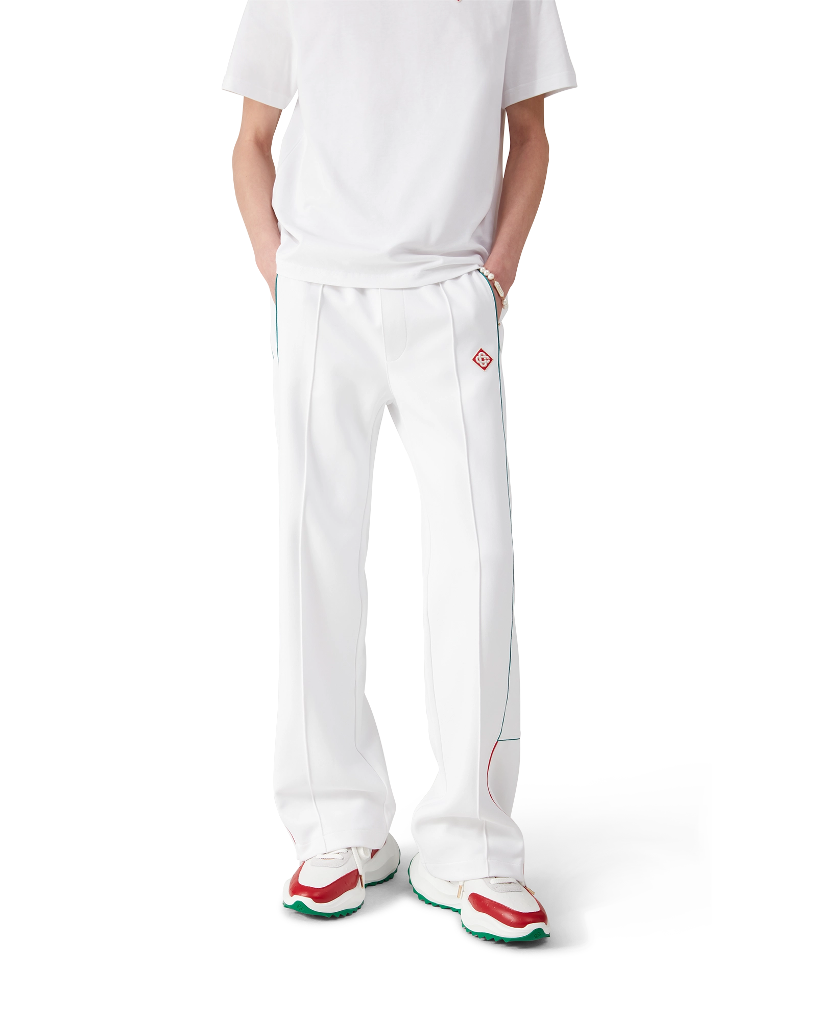 Men's Atlantis Red Ostrich Sneakers