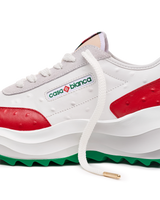 Women's Atlantis Red Ostrich Sneakers