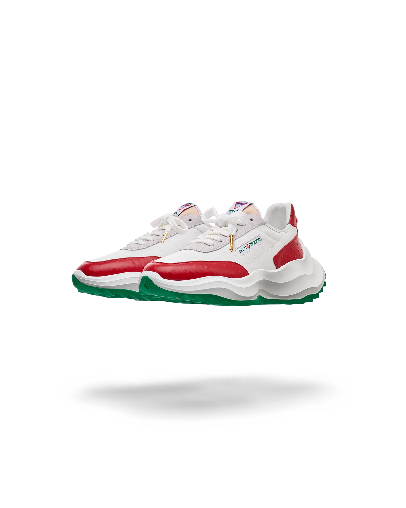 Men's Atlantis Red Ostrich Sneakers