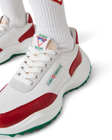 Women's Atlantis Red Ostrich Sneakers