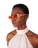 Pink & Orange Slim Sunglasses