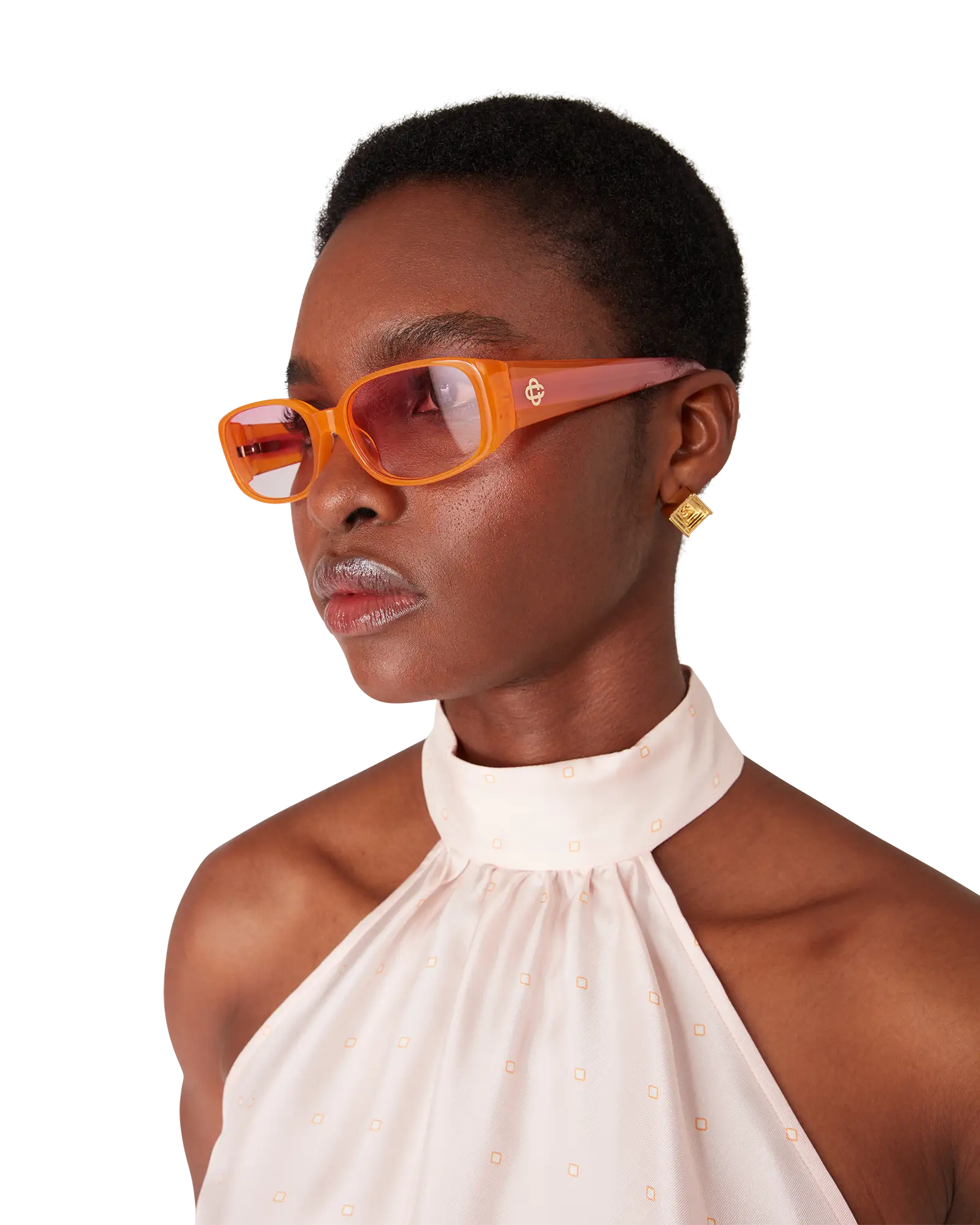 Pink & Orange Slim Sunglasses