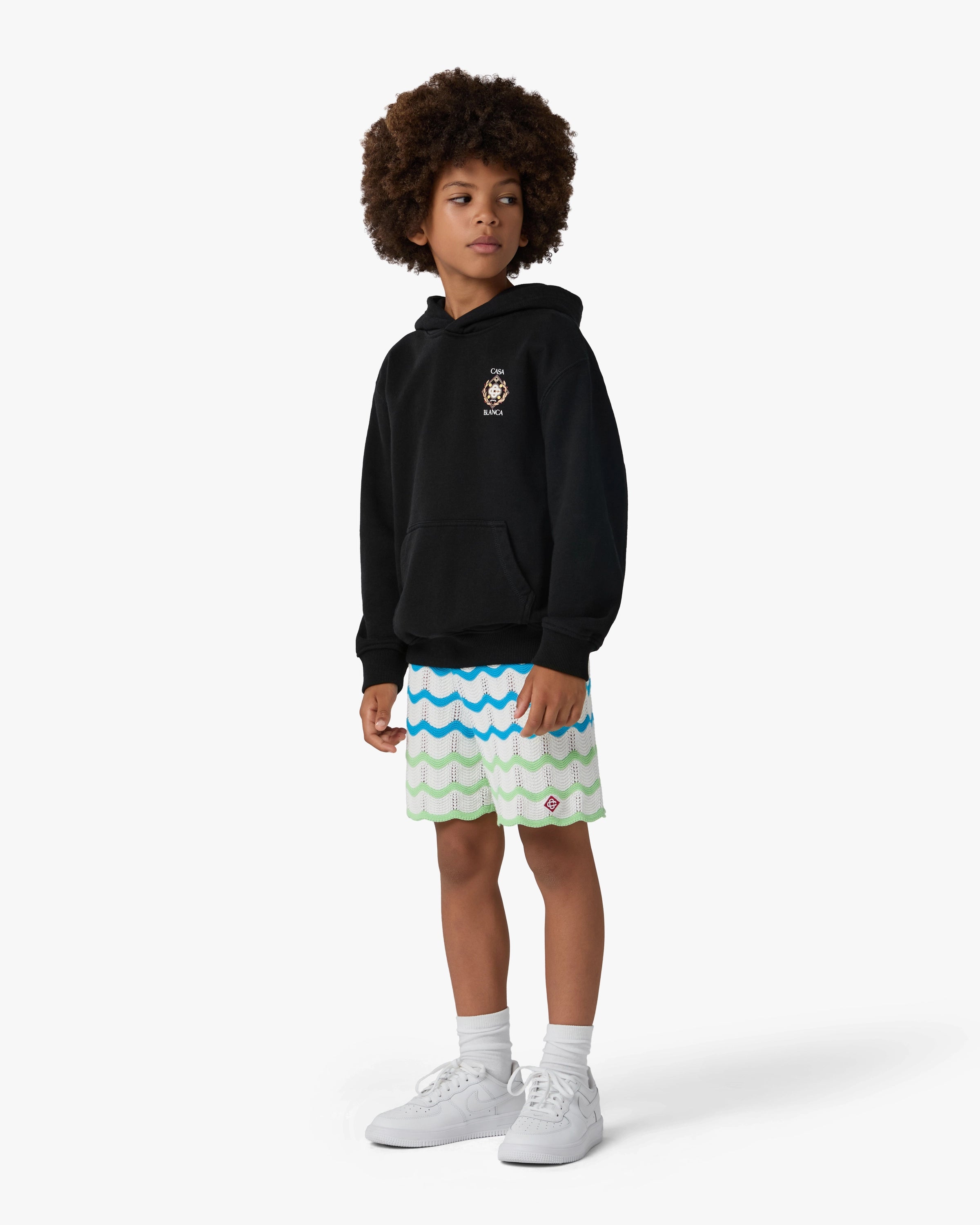 Sweat à capuche noir pour enfant Championship