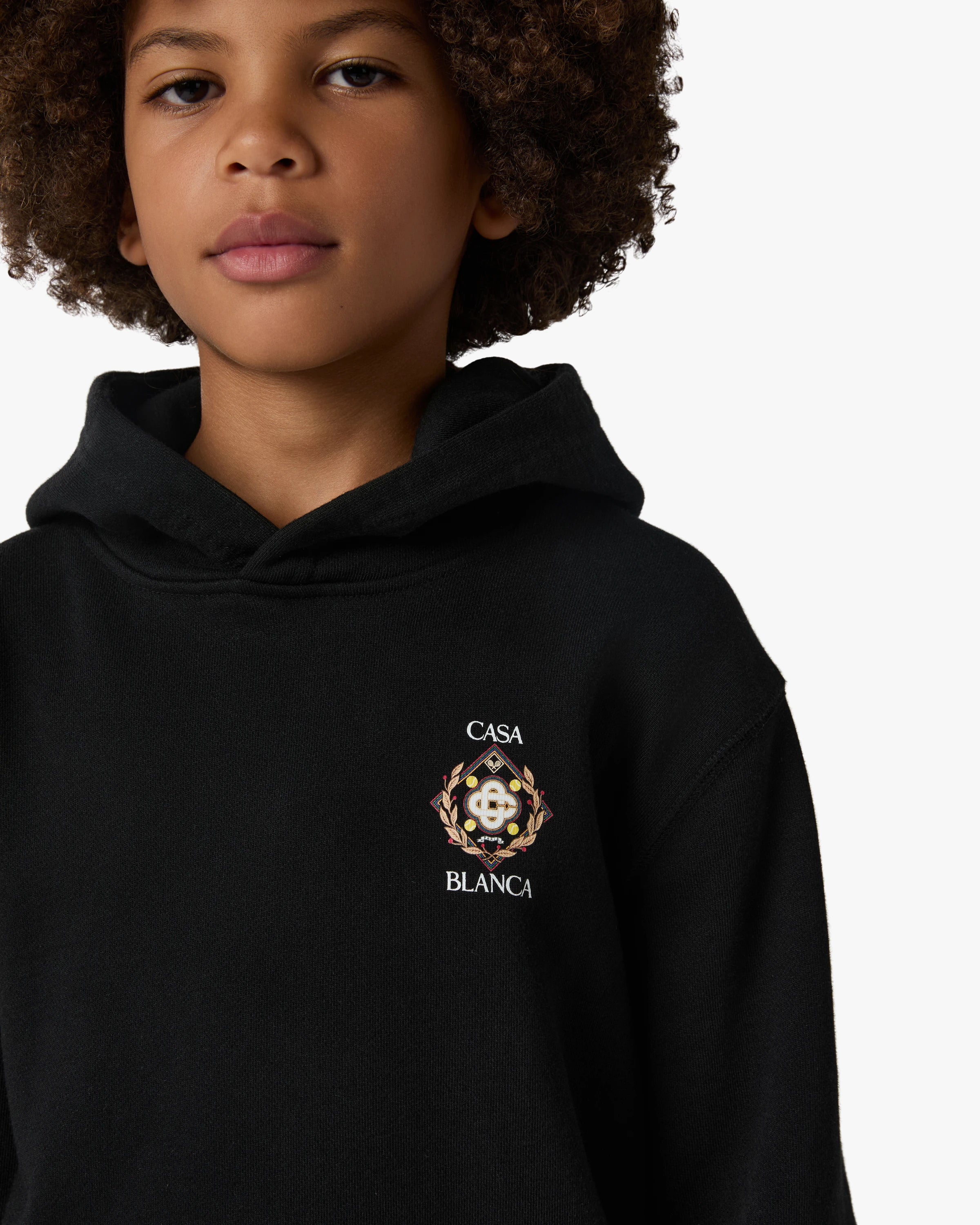 Sweat à capuche noir pour enfant Championship