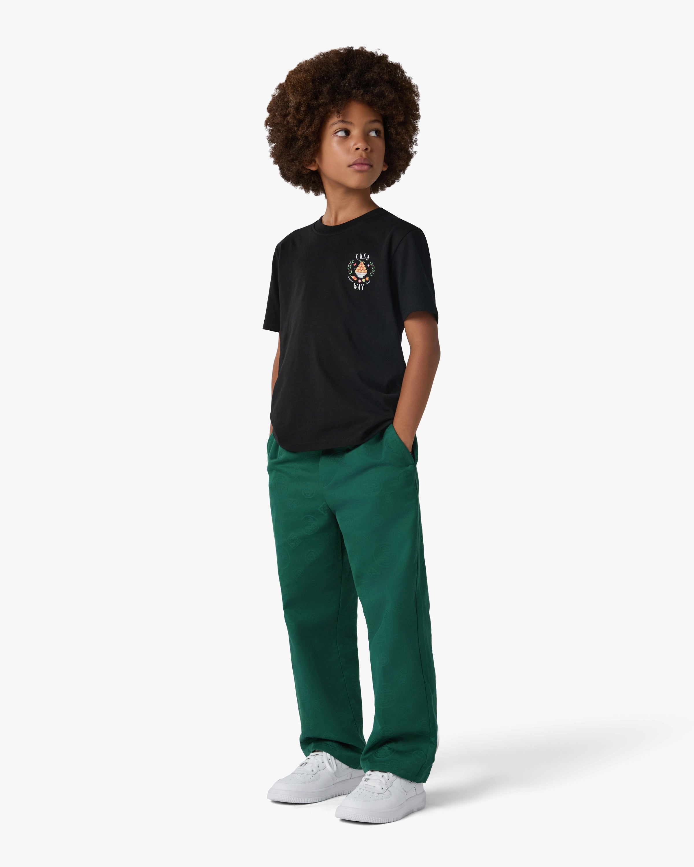 Children's Black Casaway Short Sleeve T-Shirt