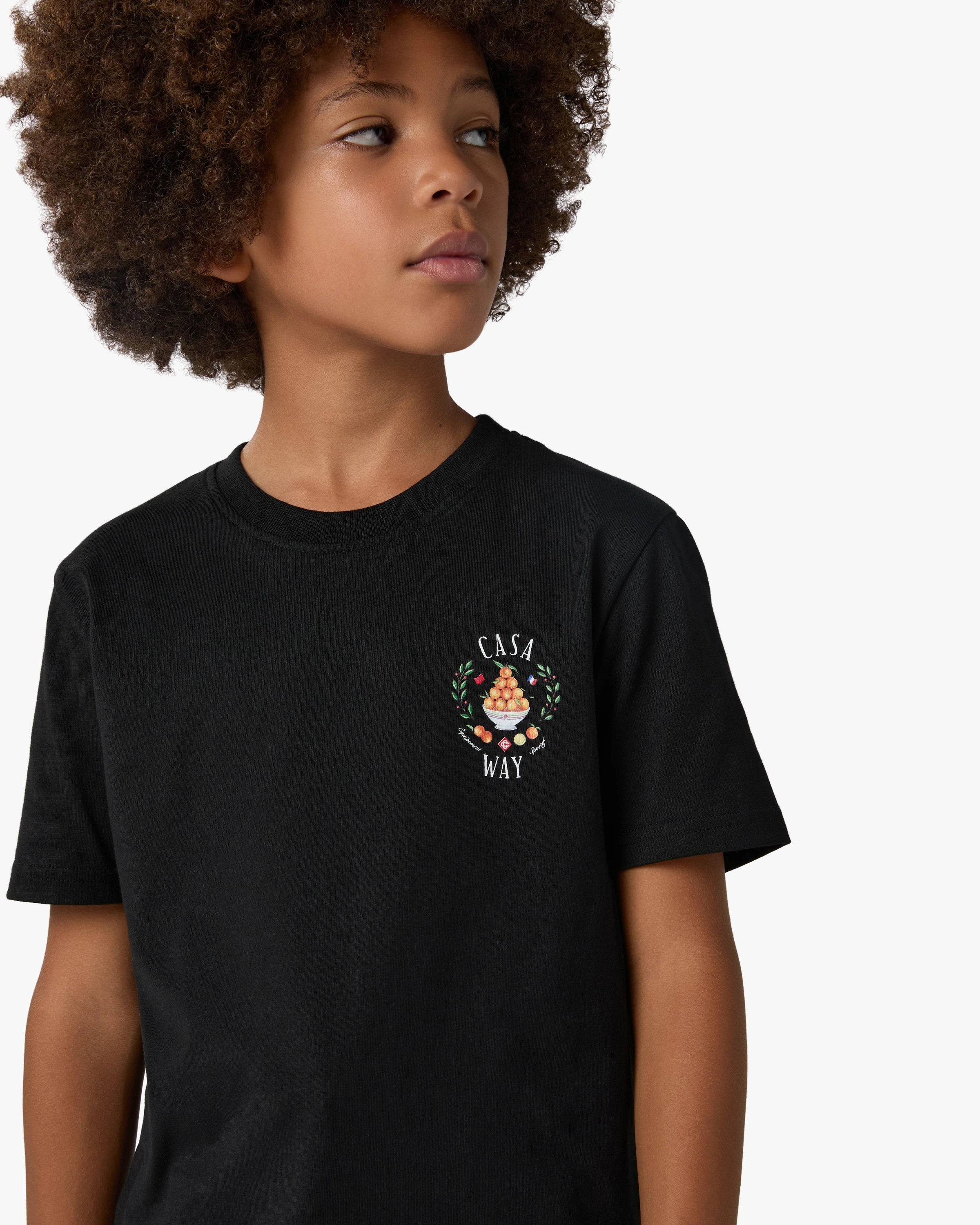 Children's Black Casaway Short Sleeve T-Shirt
