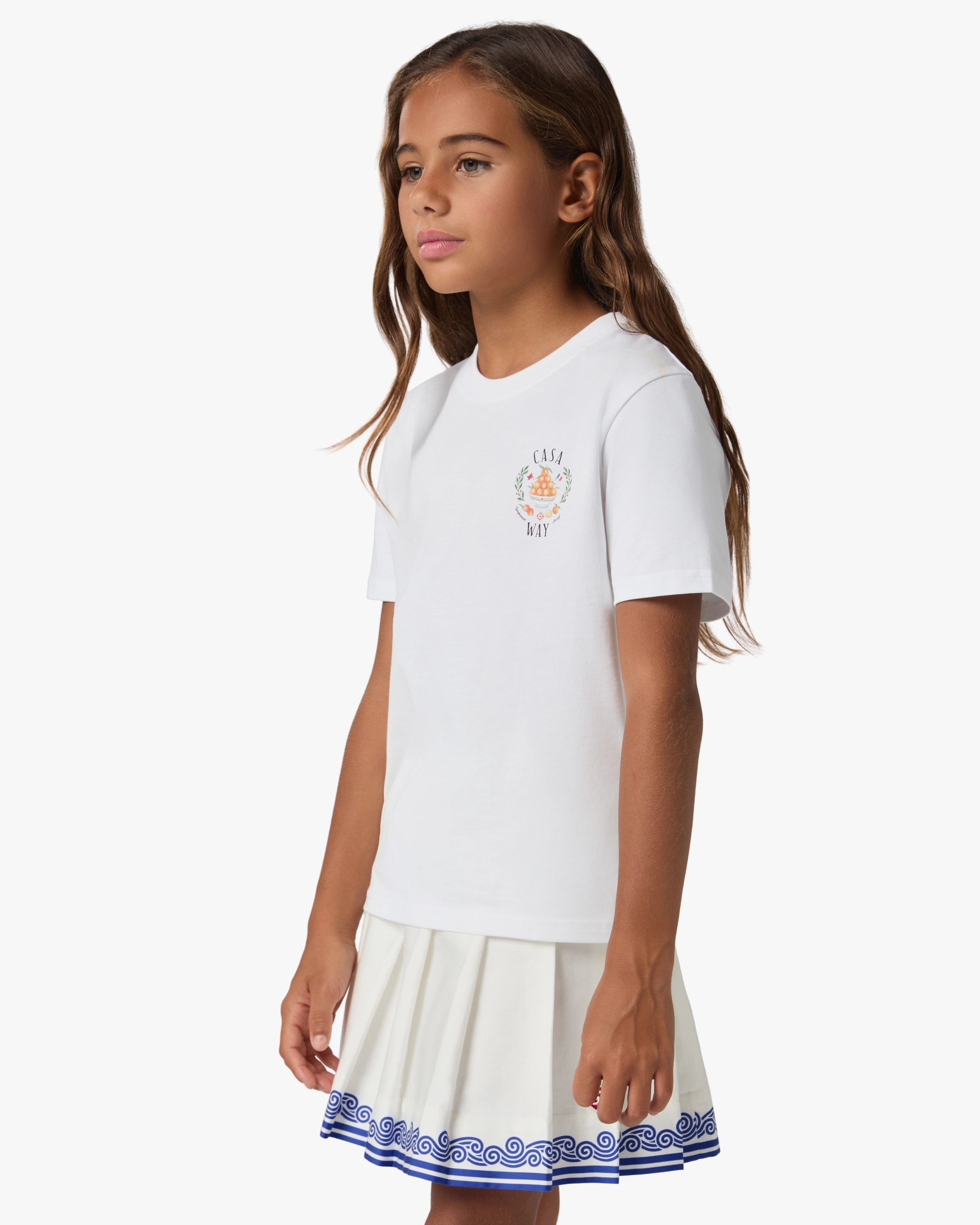 Children's White Casaway Short Sleeve T-Shirt