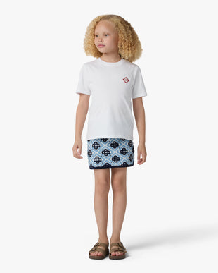 Children's White Diamond Logo Short Sleeve T-Shirt
