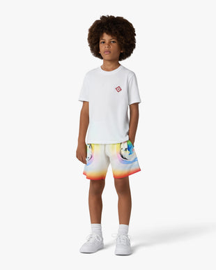 Children's White Diamond Logo Short Sleeve T-Shirt