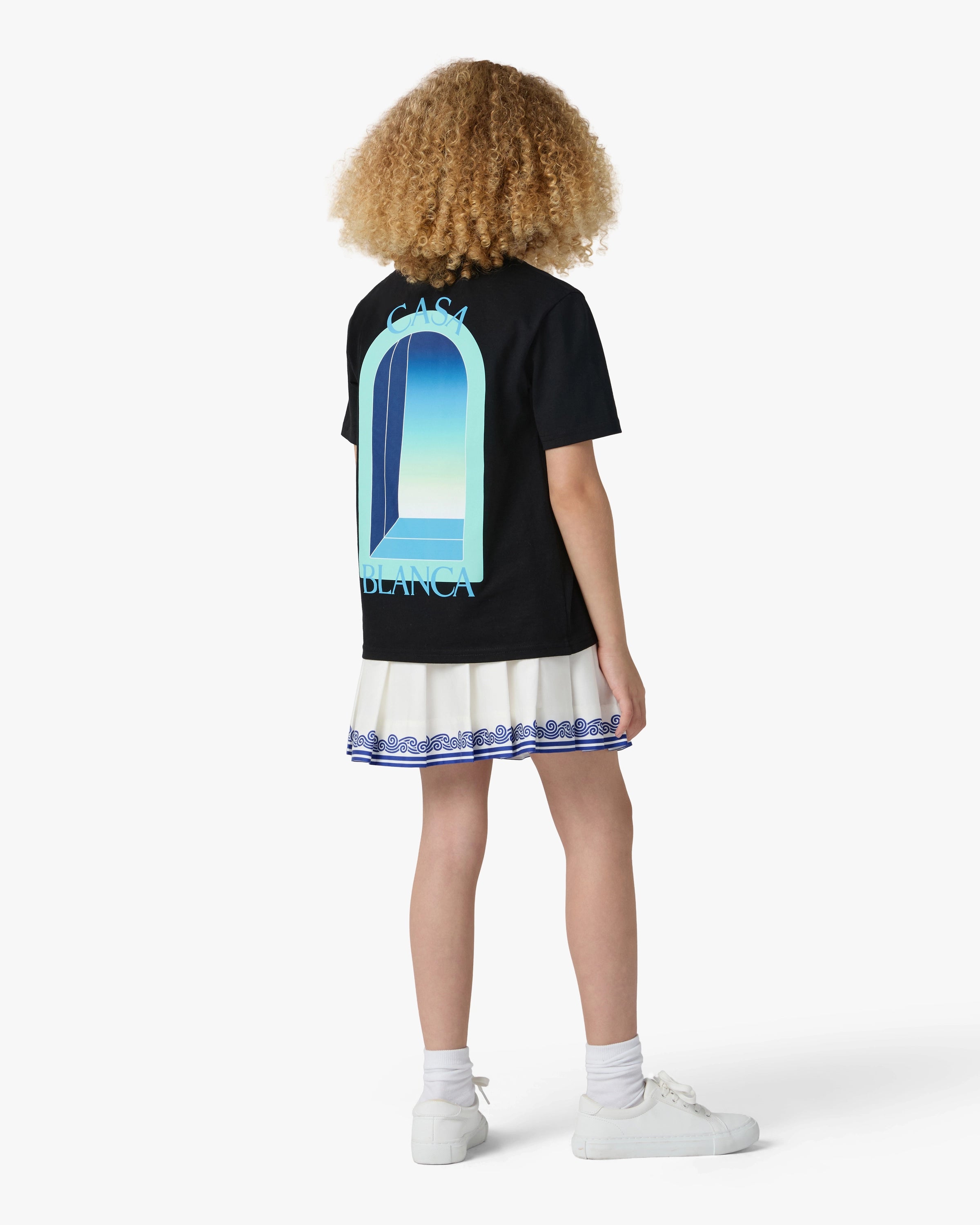 Children's Black Gradient Arch Short Sleeve T-Shirt