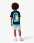 Children's Black Gradient Arch Short Sleeve T-Shirt