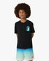 Children's Black Gradient Arch Short Sleeve T-Shirt