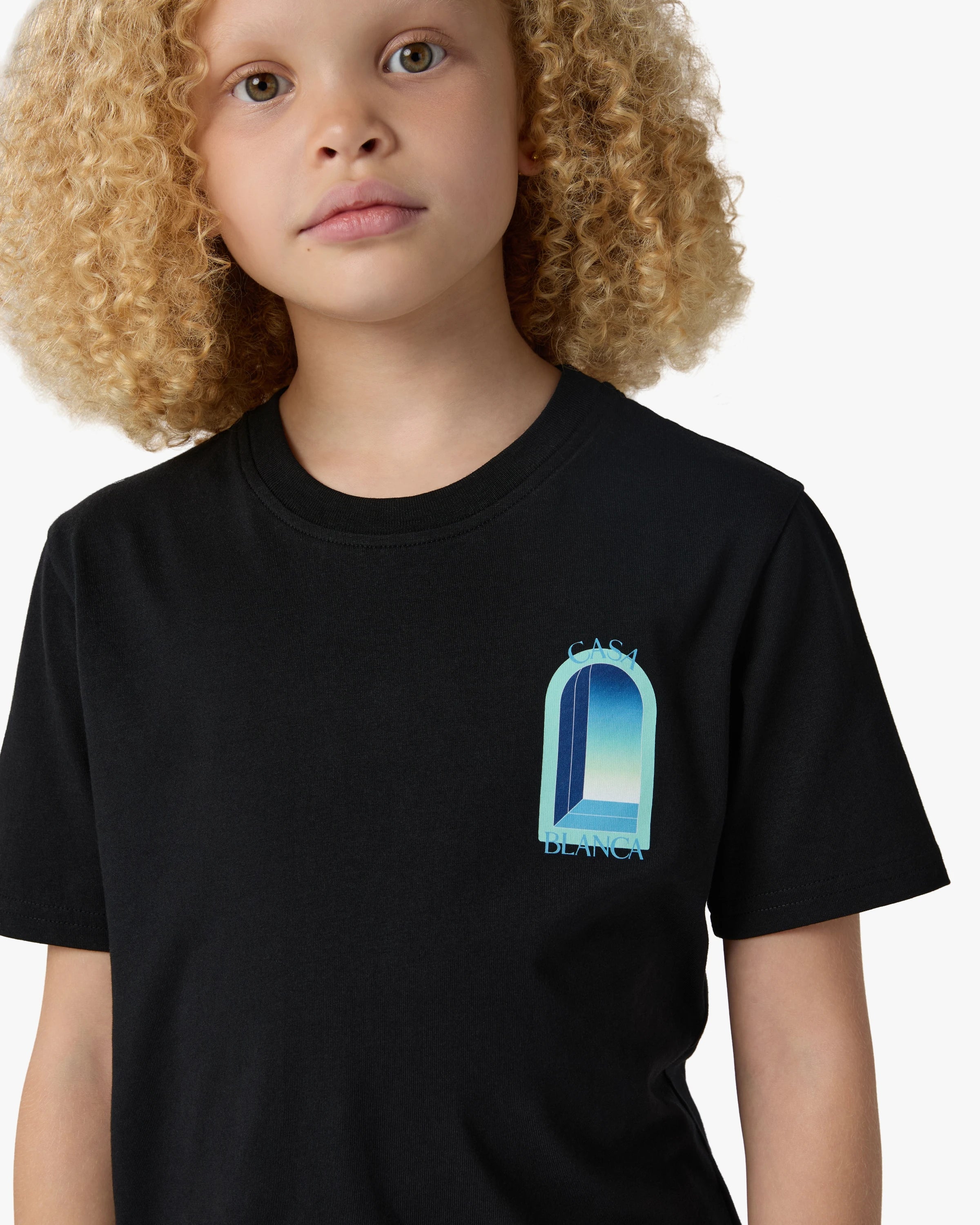 Children's Black Gradient Arch Short Sleeve T-Shirt