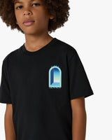 Children's Black Gradient Arch Short Sleeve T-Shirt