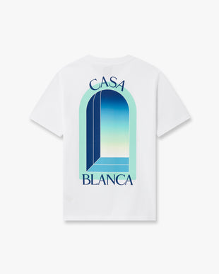 Children's White Gradient Arch Short Sleeve T-Shirt