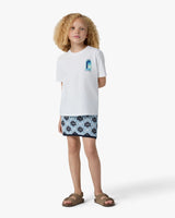 Children's White Gradient Arch Short Sleeve T-Shirt