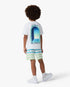 Children's White Gradient Arch Short Sleeve T-Shirt