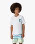 Children's White Gradient Arch Short Sleeve T-Shirt