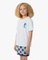 Children's White Gradient Arch Short Sleeve T-Shirt