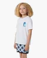 Children's White Gradient Arch Short Sleeve T-Shirt