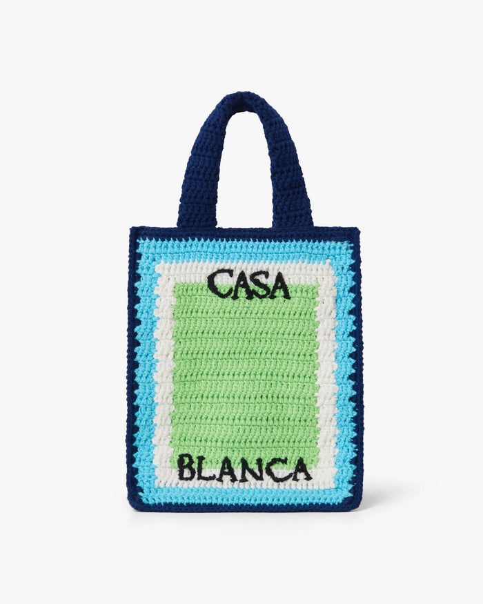 Children's Blue & Green Mini Crochet Bag