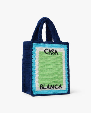Children's Blue & Green Mini Crochet Bag