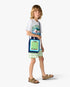 Children's Blue & Green Mini Crochet Bag