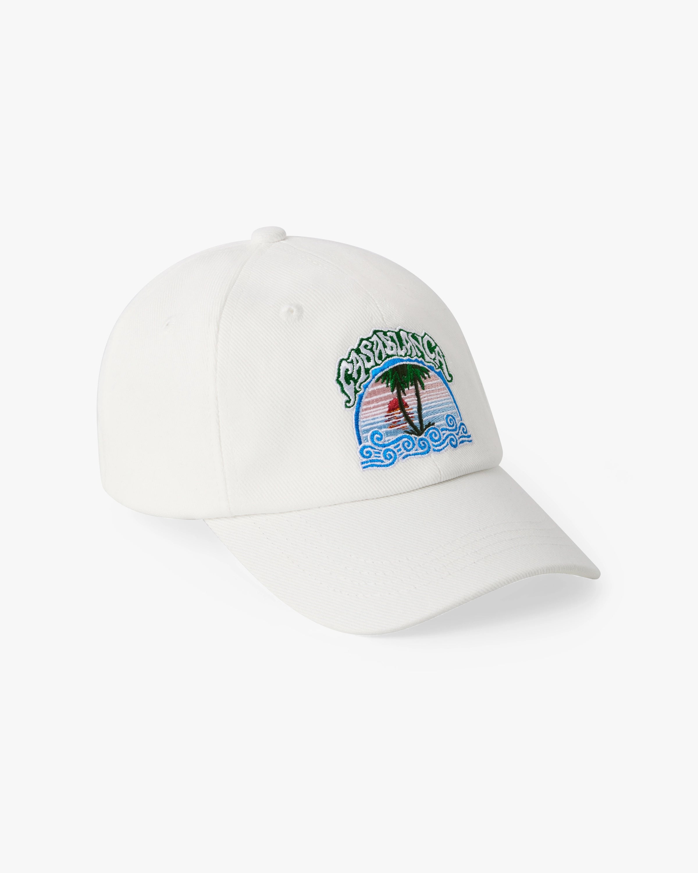Children's White Palm Tree Emblem Cap