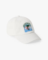 Children's White Palm Tree Emblem Cap