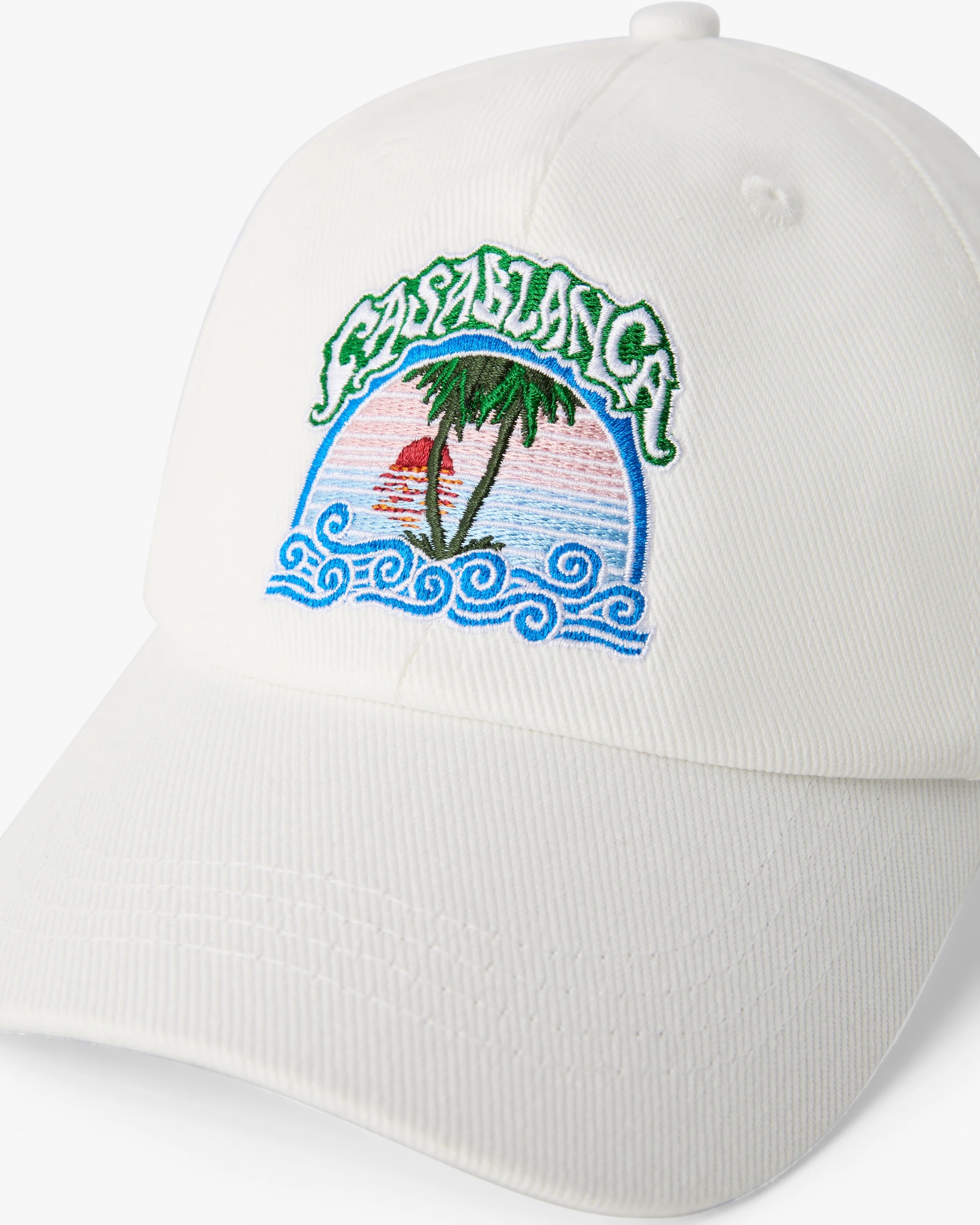 Children's White Palm Tree Emblem Cap
