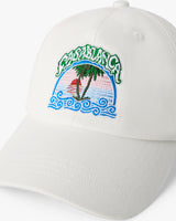 Children's White Palm Tree Emblem Cap