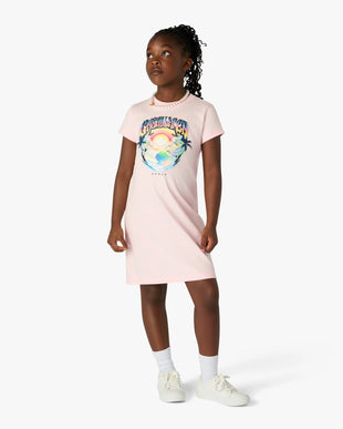 Children's Pink Airspray Short Sleve T-Shirt Dress