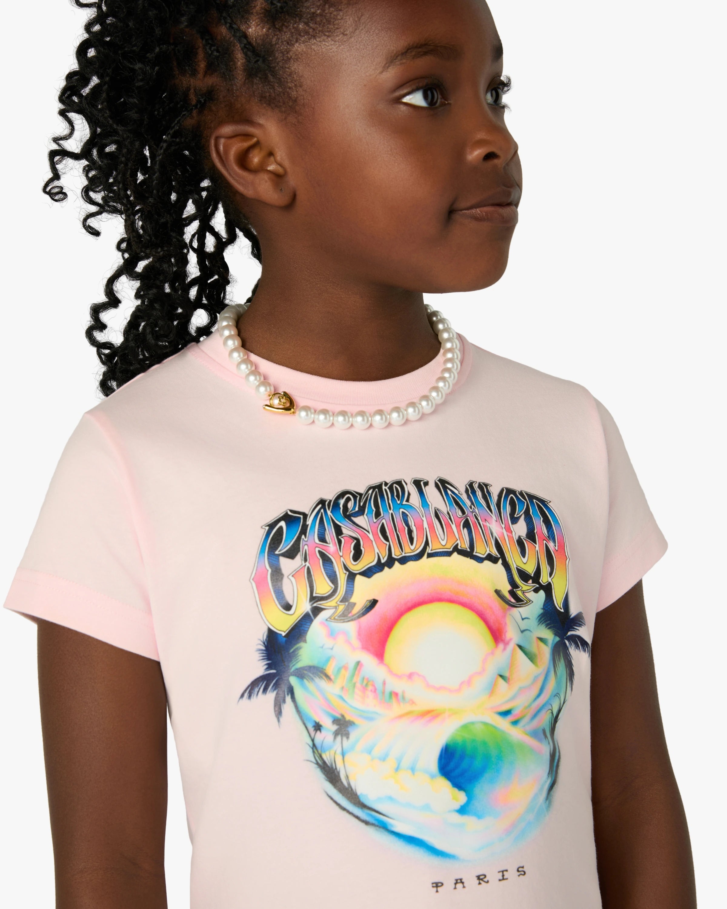 Children's Pink Airspray Short Sleve T-Shirt Dress