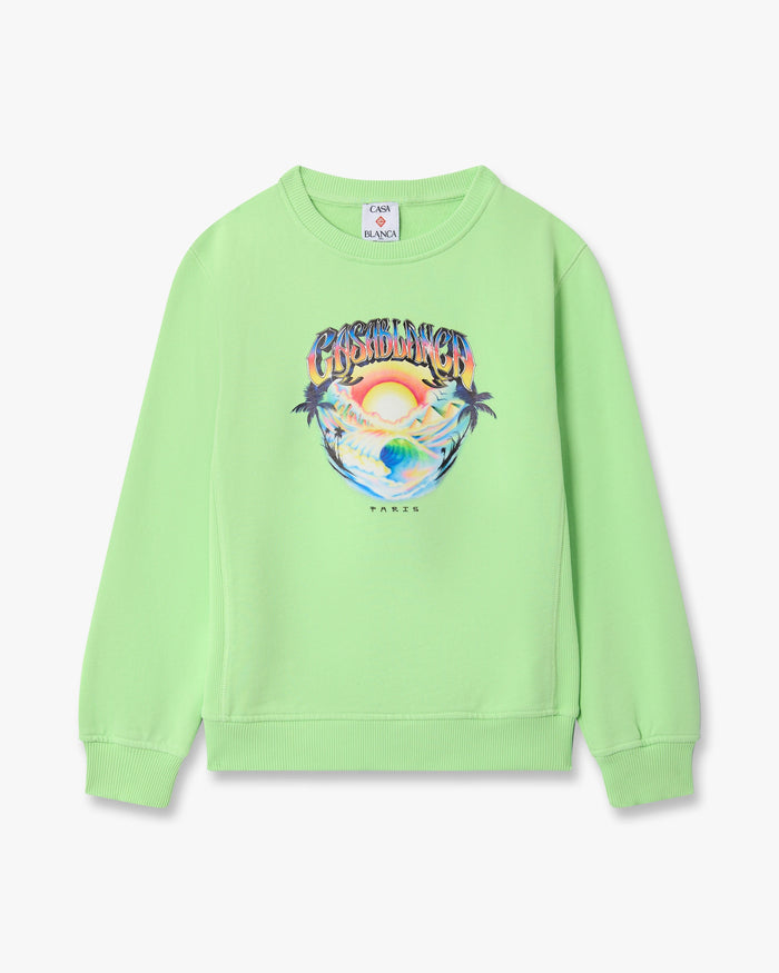 Sweat-shirt vert pour enfant Airspray